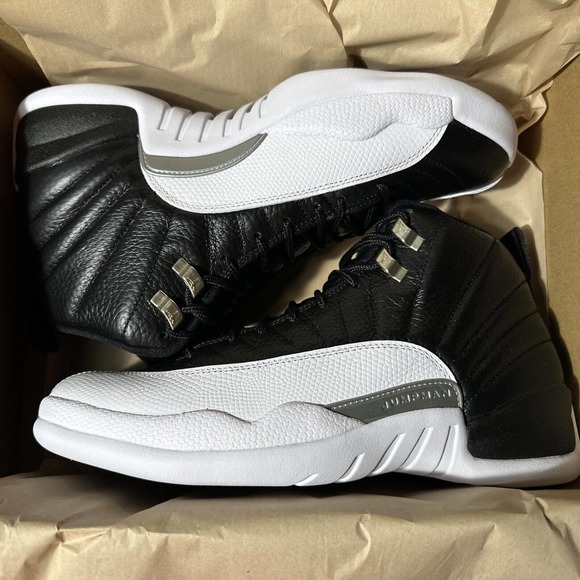 AIR JORDAN MENS Sz 10 RETRO 12 AJ12 PLAYOFF WHITE OG BLACK CT8013-006 NEW main image 4